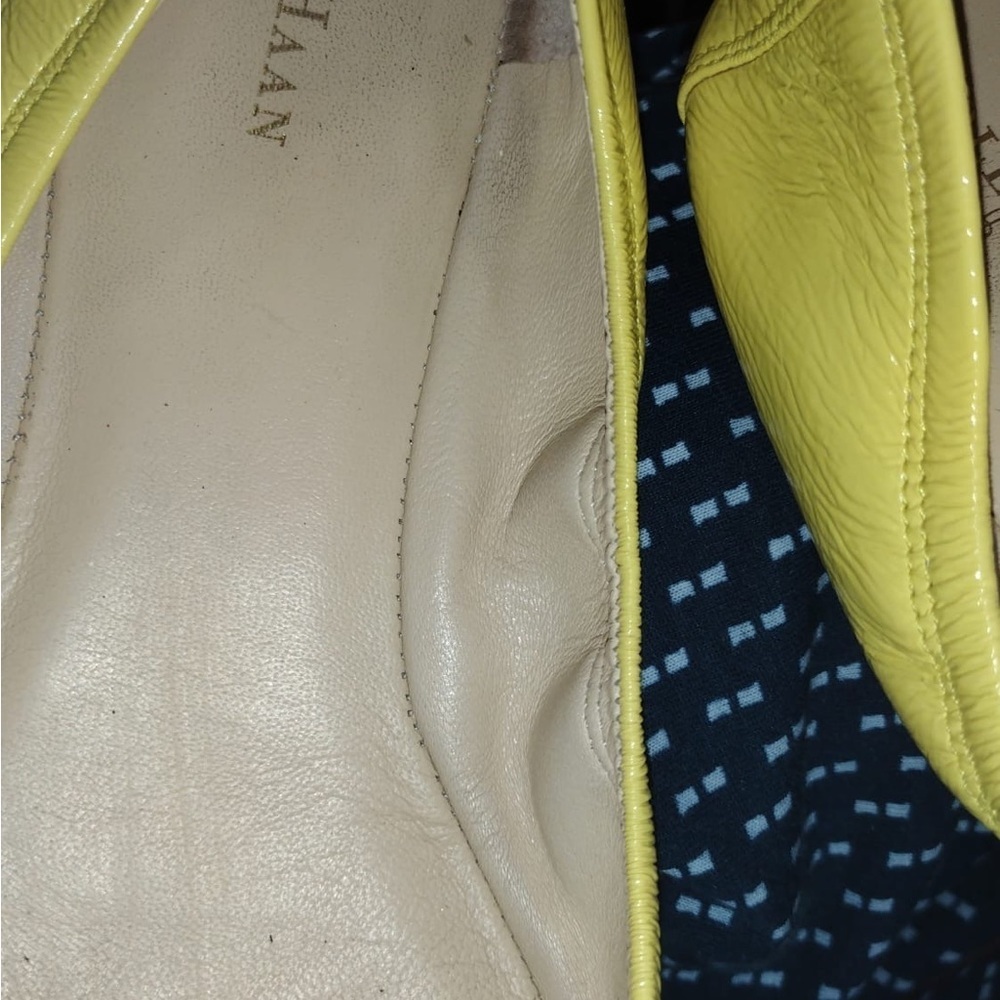 Cole haan Yellow Women's Flats size 8 pre owned Exellent condition - Picture 11 of 11